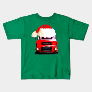 Albion Reiver classic 1970s lorry Christmas hat edition Kids T-Shirt